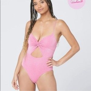 L*Space x Kyslee Malibu Barbie One Piece Swimsuit Sz 8